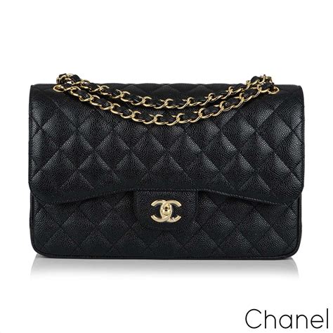 chanel flap black caviar|Classic 11.12 Handbag Lambskin & Gold.